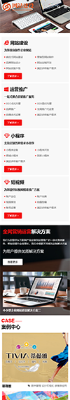 响应式互联网网站设计建设网站模板 - 手机端